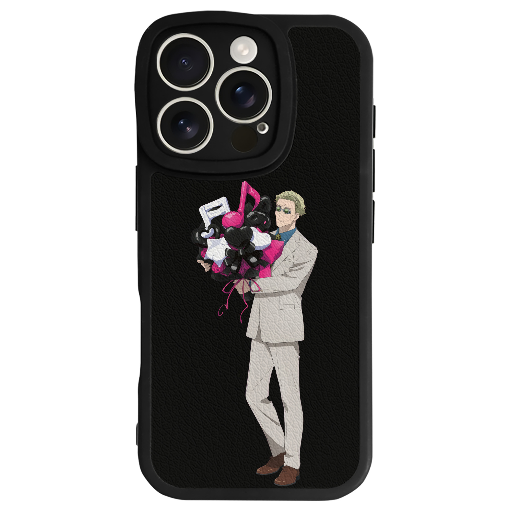 （画像用） 呪術廻戦 Jujutsu Kaisen 【iPhone 16シリーズ対応】シリコンスマホケース（レザー調） 材質：シリコン